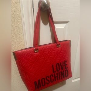 LOVE MOSCHINO RED BAG PURSE HANDBAG